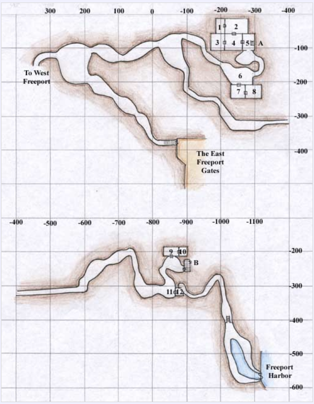 East Freeport Tunnels Map