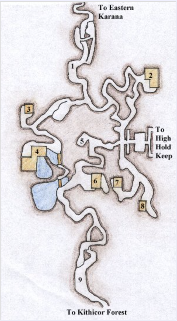 High Hold Pass Map