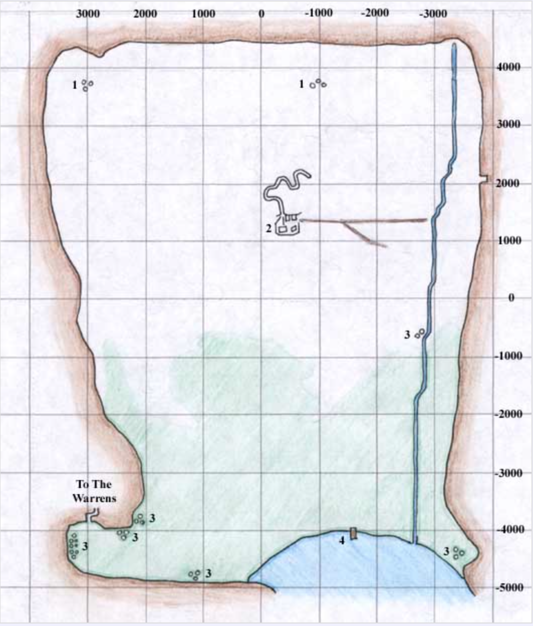 Stonebrunt Mountains Map